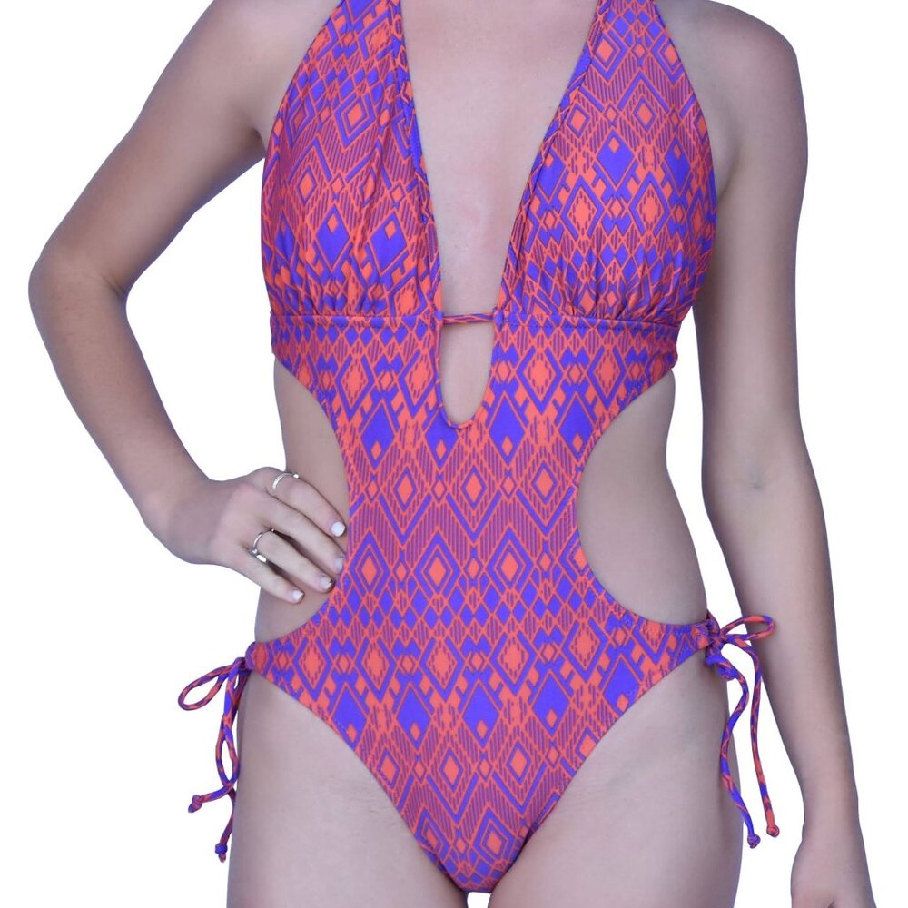 NWT NWSC  Women's One Piece Monokini Swimsuit Bikini S 2 4